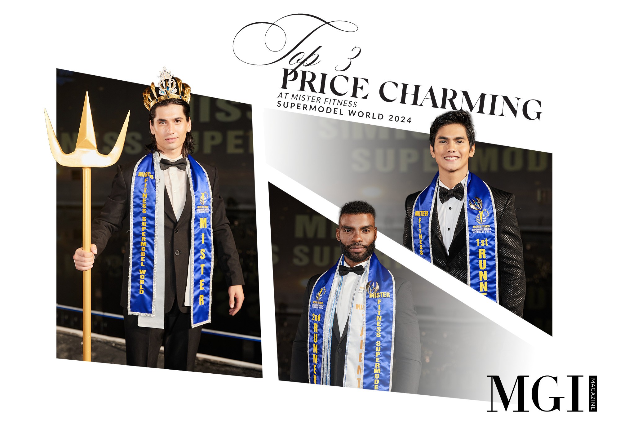Top 3 “Prince Charming” at Mister Fitness Supermodel World 2024